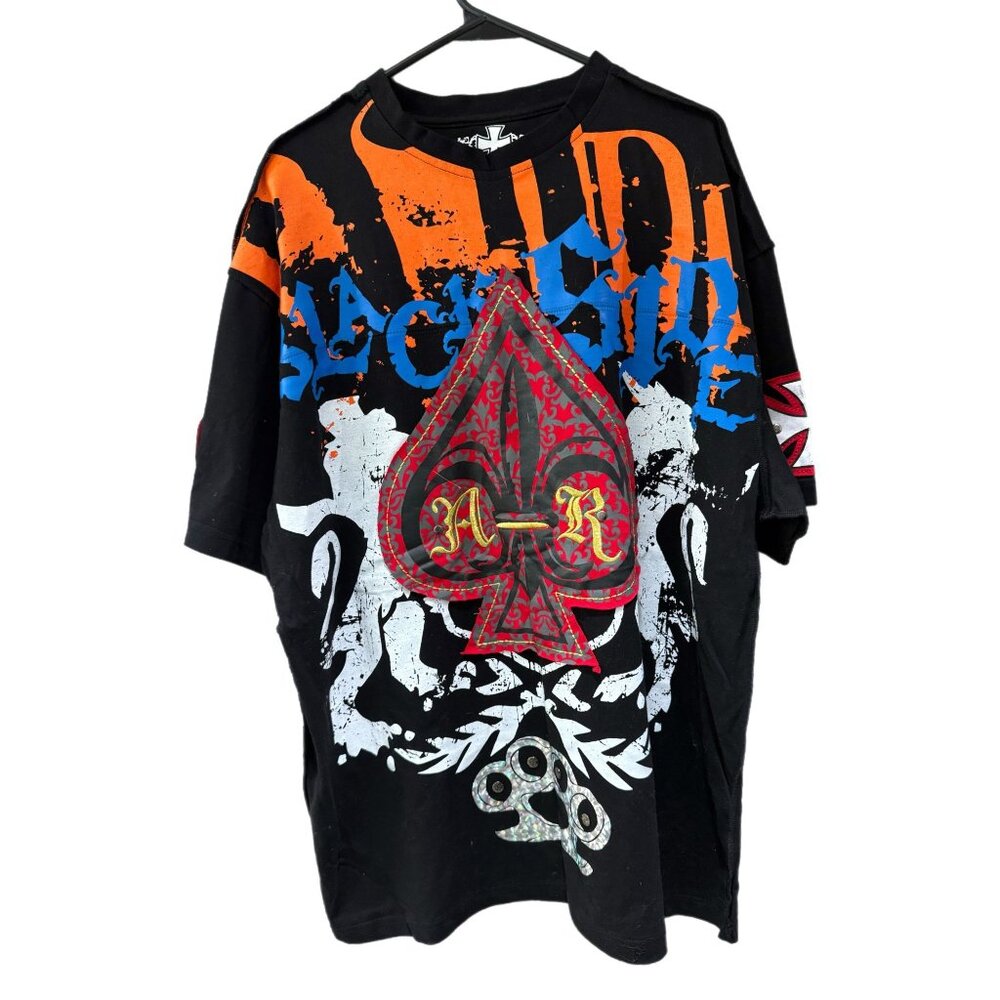 Ablanche Streetwear Men’s Large Blackside Spade Heavyweight Tee